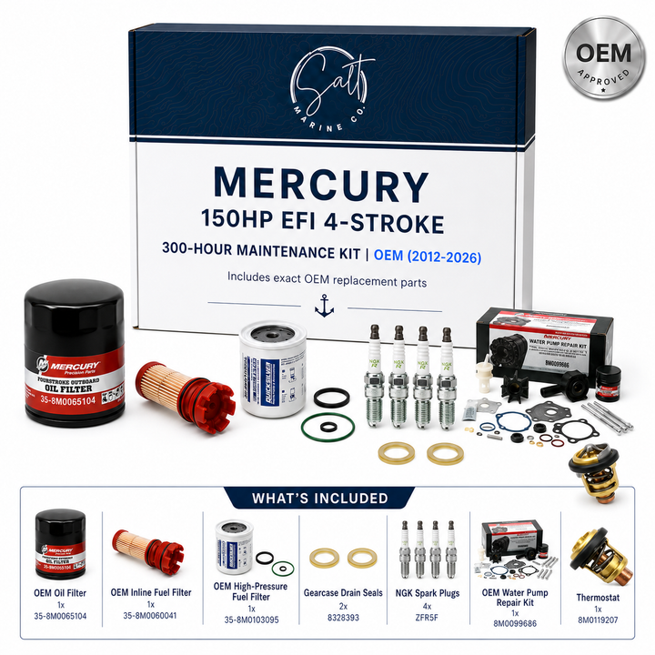 Mercury 150HP EFI 4-Stroke 300-Hour Maintenance Kit | OEM (2012-2026)