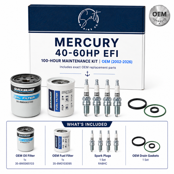 Mercury 40-60HP EFI 100-Hour Maintenance Kit | OEM (2002-2026)