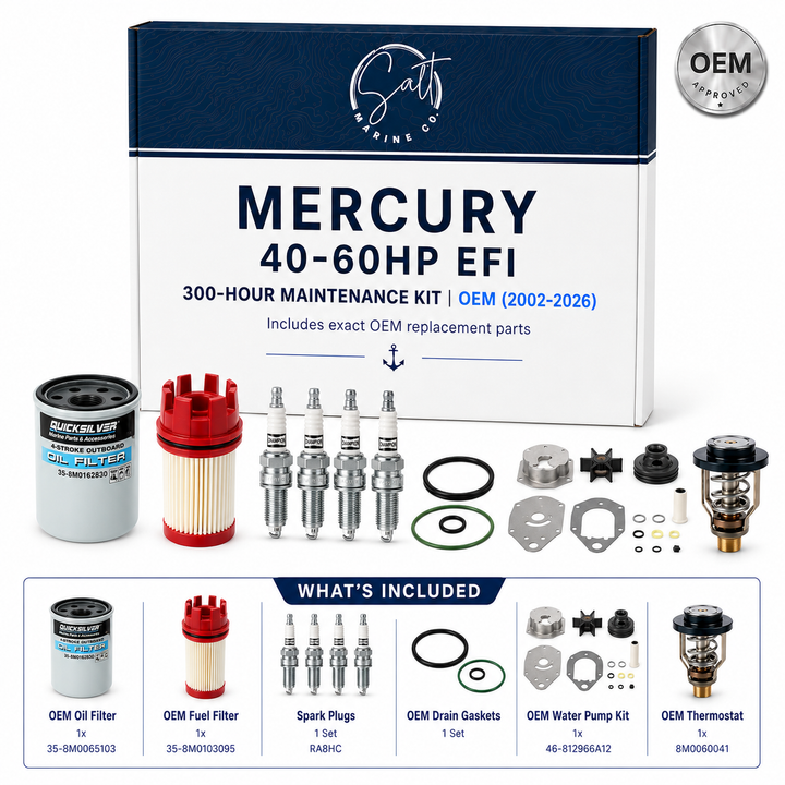 Mercury 40-60HP EFI 300-Hour Maintenance Kit | OEM (2002-2026)