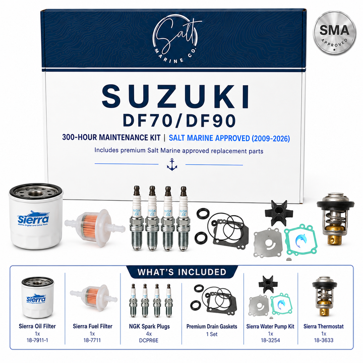 Suzuki DF70/DF90 300-Hour Maintenance Kit | Salt Marine Approved (2009-2026)